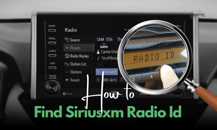 how to find siriusxm radio id